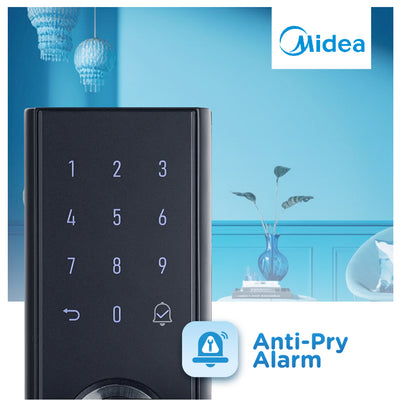 Midea BF205 SecureKey Pro: Smart Door Lock with Fingerprint | Password & RFID Card Access