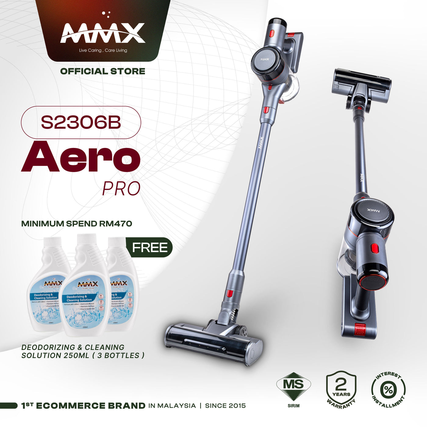 Aero Pro S2306B Wet & Dry Cordless Vacuum Cleaner