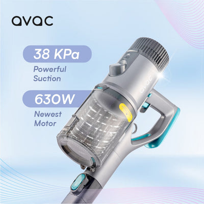 Avac CleanEase 2in1 Cordless Vacuum Cleaner | The Ultimate 38Kpa Suction & 630W Brushless Motor Technology