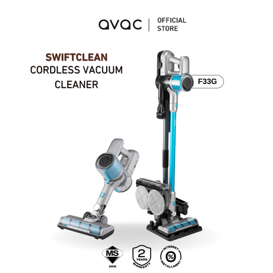 Avac SwiftClean Pro DustEASE Cordless Vacuum Cleaner (300W) F33G