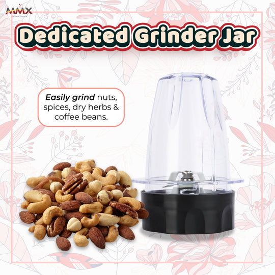 MMX PowerBlend 1.5L Duo-Jar 500W Table Blender with Grinder (BLT7022)