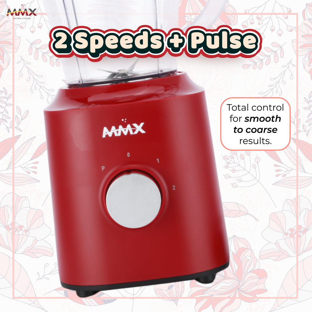 MMX PowerBlend 1.5L Duo-Jar 500W Table Blender with Grinder (BLT7022)