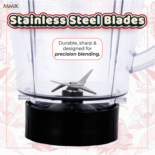 MMX PowerBlend 1.5L Duo-Jar 500W Table Blender with Grinder (BLT7022)