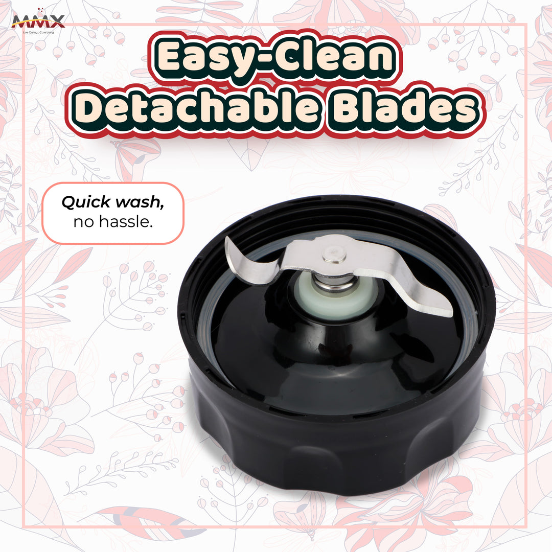MMX PowerBlend 1.5L Duo-Jar 500W Table Blender with Grinder (BLT7022)