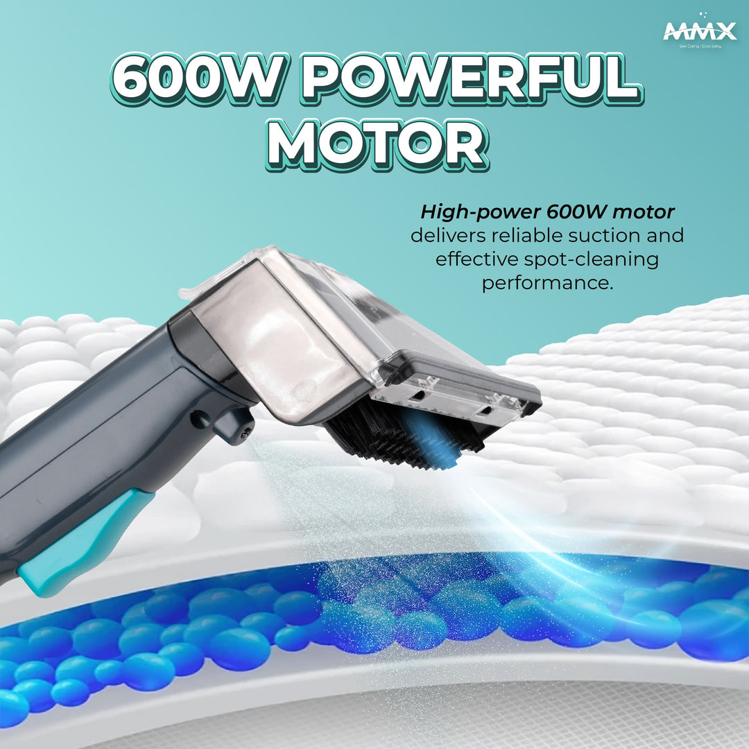 MMX SpotNova DW007 Spot Cleaner – 600W, 18kPa Powerful Suction, 1.5L Dual Water Tanks
