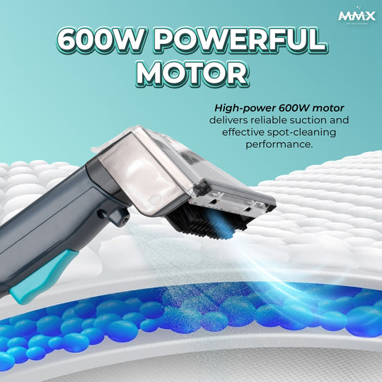 MMX SpotNova DW007 Spot Cleaner – 600W, 18kPa Powerful Suction, 1.5L Dual Water Tanks