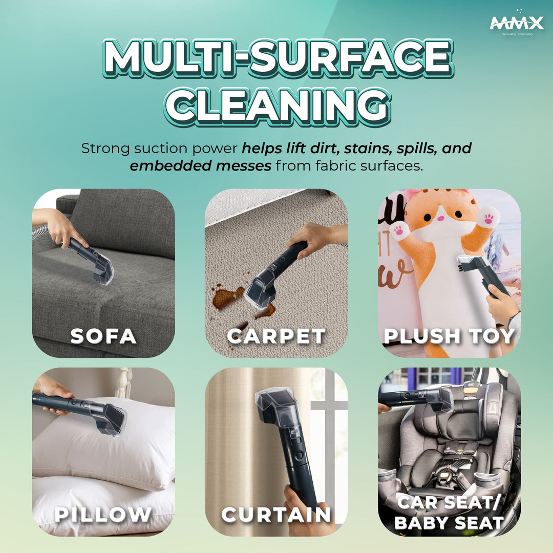 MMX SpotNova DW007 Spot Cleaner – 600W, 18kPa Powerful Suction, 1.5L Dual Water Tanks