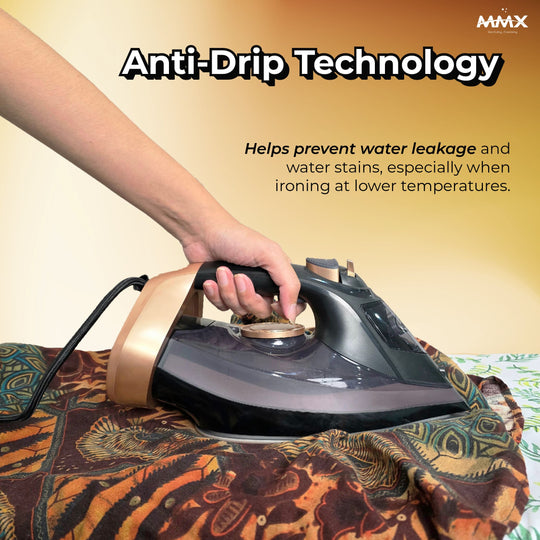 [Anti-Burn] MMX FG931 SteamPrime Steam Iron 2200W Ceramic Soleplate | Vertical Steam, Burst Steam & Self-Clean