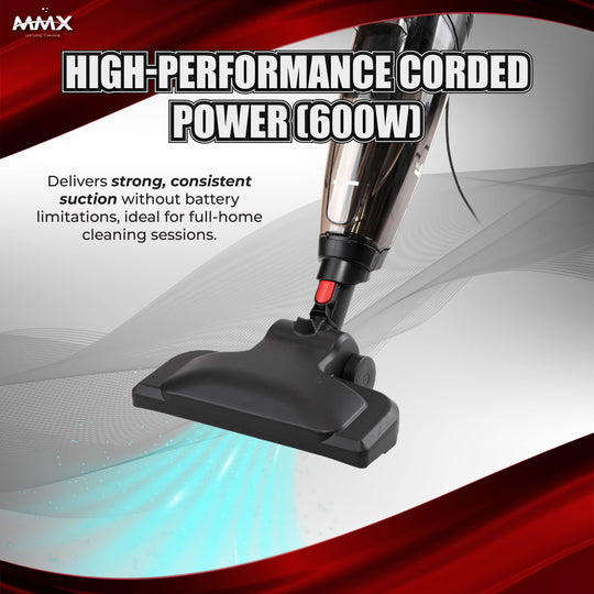 MMX WetDry Xpert (A328B): 2-in-1 Corded Wet & Dry Floor Washer with Dual Brush Heads