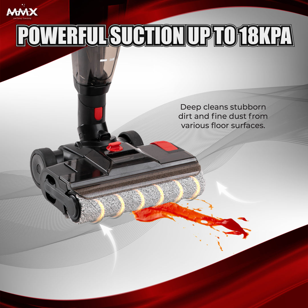 MMX WetDry Xpert (A328B): 2-in-1 Corded Wet & Dry Floor Washer with Dual Brush Heads