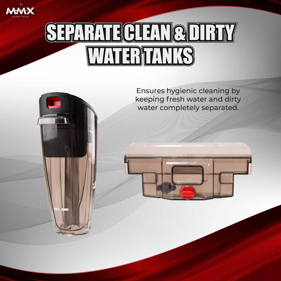 MMX WetDry Xpert (A328B): 2-in-1 Corded Wet & Dry Floor Washer with Dual Brush Heads