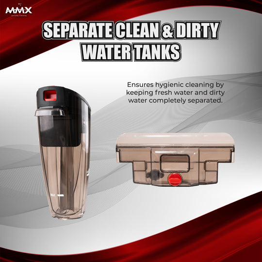 MMX WetDry Xpert (A328B): 2-in-1 Corded Wet & Dry Floor Washer with Dual Brush Heads