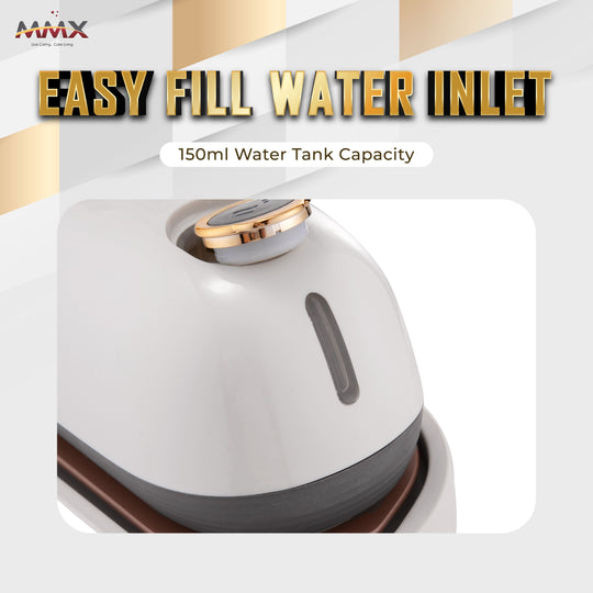 [Anti-Burn] MMX Steam Glide Swift Mini Travel Iron GO120-Mini: Zero Burn, Fast Heat, Dual Mode, Travel-Ready