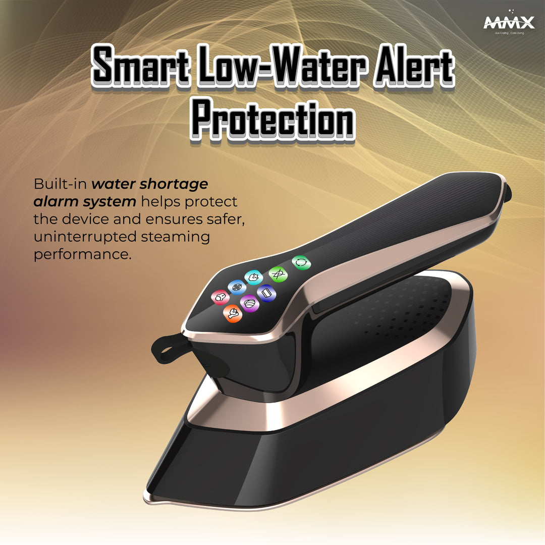 [Anti-Burn] MMX SteamX Pro Steam Iron (HX701): 1800W High-Power, Digital Pro-Grade Steam Control