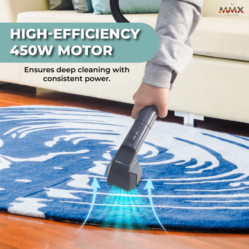 MMX SpotMaster HY002 450W Compact Spot Cleaner l Carpet & Upholstery Cleaner | Powerful, Portable & Quick Stain Removal