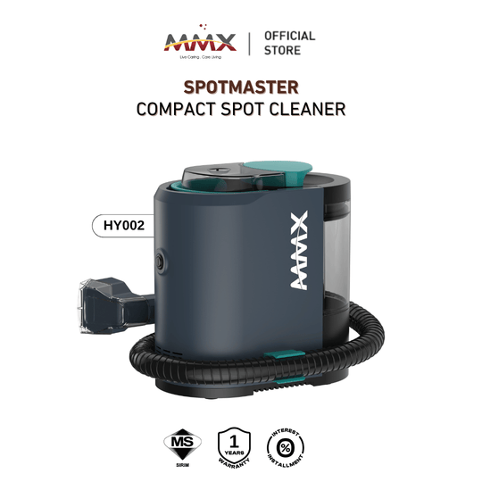 MMX SpotMaster HY002 450W Compact Spot Cleaner l Carpet & Upholstery Cleaner | Powerful, Portable & Quick Stain Removal