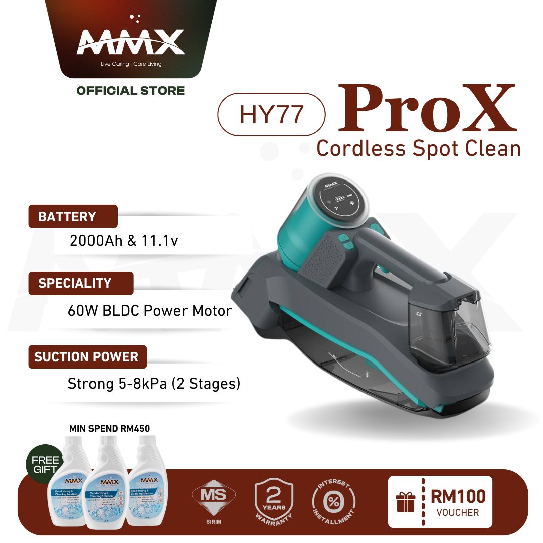 MMX SpotClean ProX Ultimate Cordless Portable Spot Sofa Cleaner with Brushless Motor | Wireless | Car Upholstery Washer