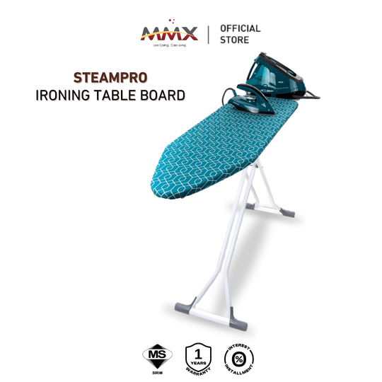 MMX Adjustable Ironing Table | Save Space - Effortless Ironing