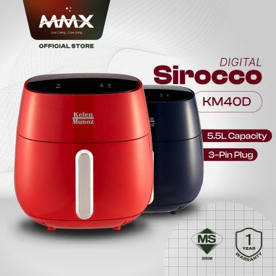 [Display Clearance] MMX Kelen Munoz Sirocco Eco KM40 Non Stick Air Fryer 5L