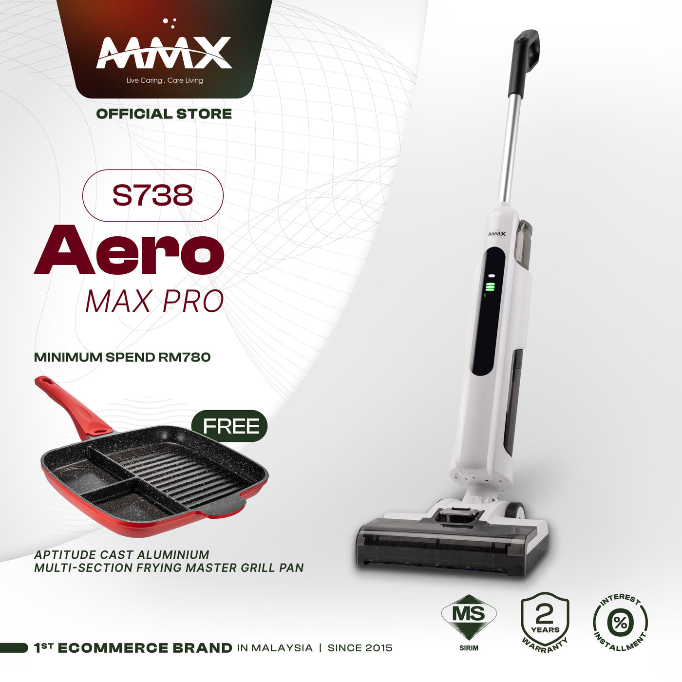 Aero Max Pro S738 Wet & Dry TurnKey Cordless Floor Washer