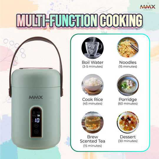 MMX PocketChef 900ml (SY500) - Portable Compact Stew Pot and Multi-function Rice Cooker
