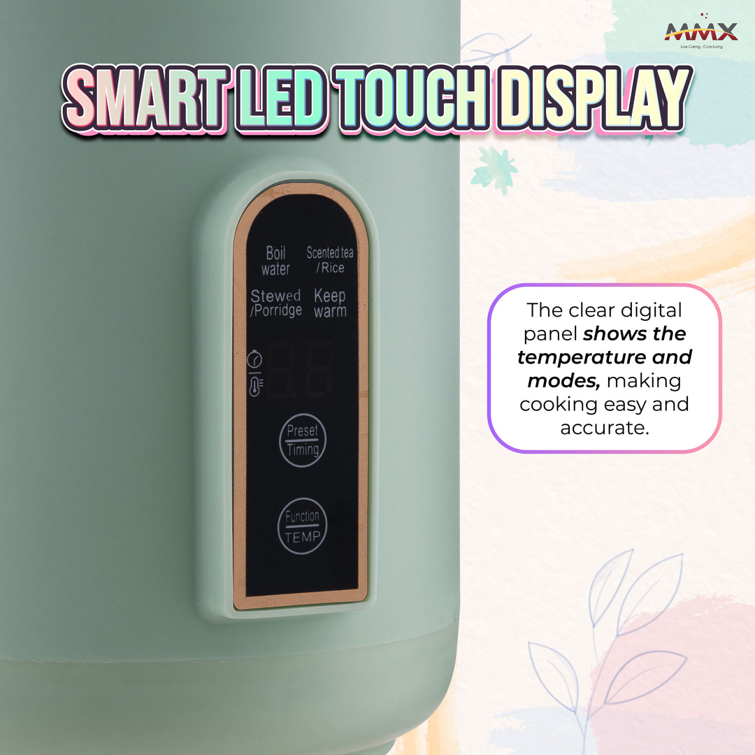 MMX PocketChef 900ml (SY500) - Portable Compact Stew Pot and Multi-function Rice Cooker