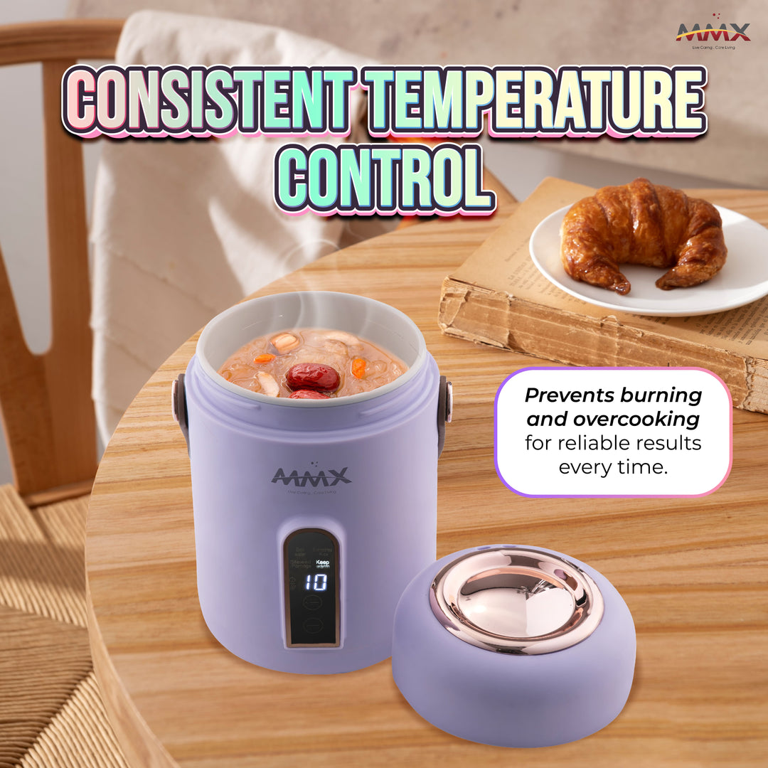 MMX PocketChef 900ml (SY500) - Portable Compact Stew Pot and Multi-function Rice Cooker