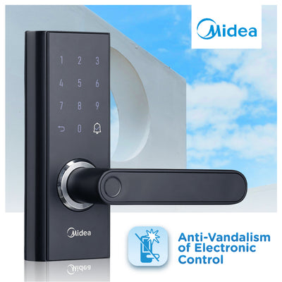 Midea BF205 SecureKey Pro: Smart Door Lock with Fingerprint | Password & RFID Card Access