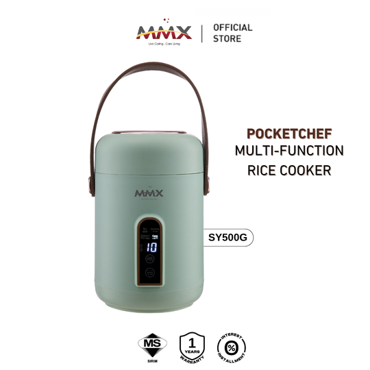 MMX PocketChef 900ml (SY500) - Portable Compact Stew Pot and Multi-function Rice Cooker