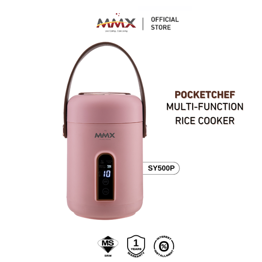 MMX PocketChef 900ml (SY500) - Portable Compact Stew Pot and Multi-function Rice Cooker