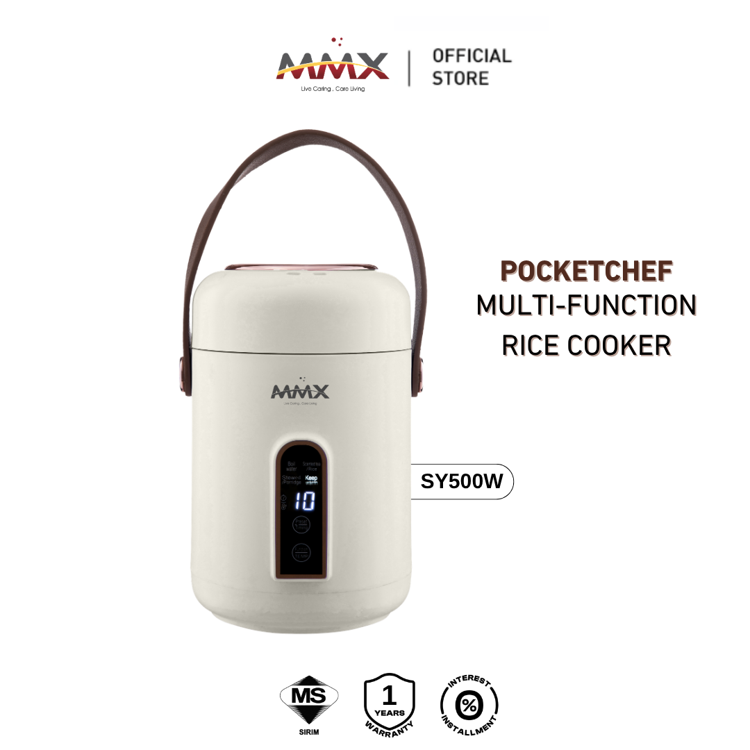 MMX PocketChef 900ml (SY500) - Portable Compact Stew Pot and Multi-function Rice Cooker
