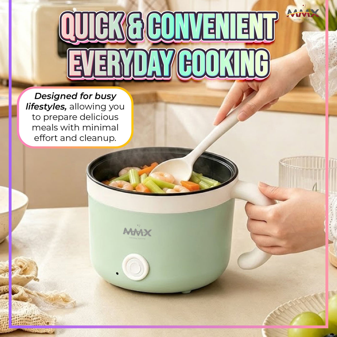 MMX SY700 AuraChef 600W Fast Heating Multifunctional Electric Cooker & Steamer – 1.6L