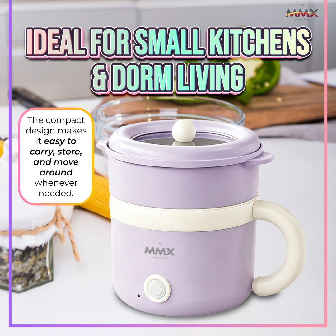 MMX SY700 AuraChef 600W Fast Heating Multifunctional Electric Cooker & Steamer – 1.6L