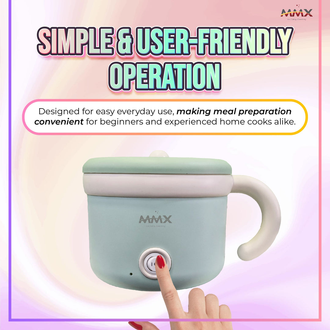 MMX SY700 AuraChef 600W Fast Heating Multifunctional Electric Cooker & Steamer – 1.6L