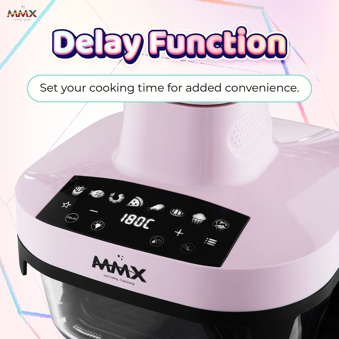 MMX GlassChef 4L 1500W Glass Air Fryer | 360° Transparent View | Easy Clean