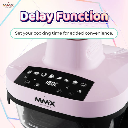 MMX GlassChef 4L 1500W Glass Air Fryer | 360° Transparent View | Easy Clean
