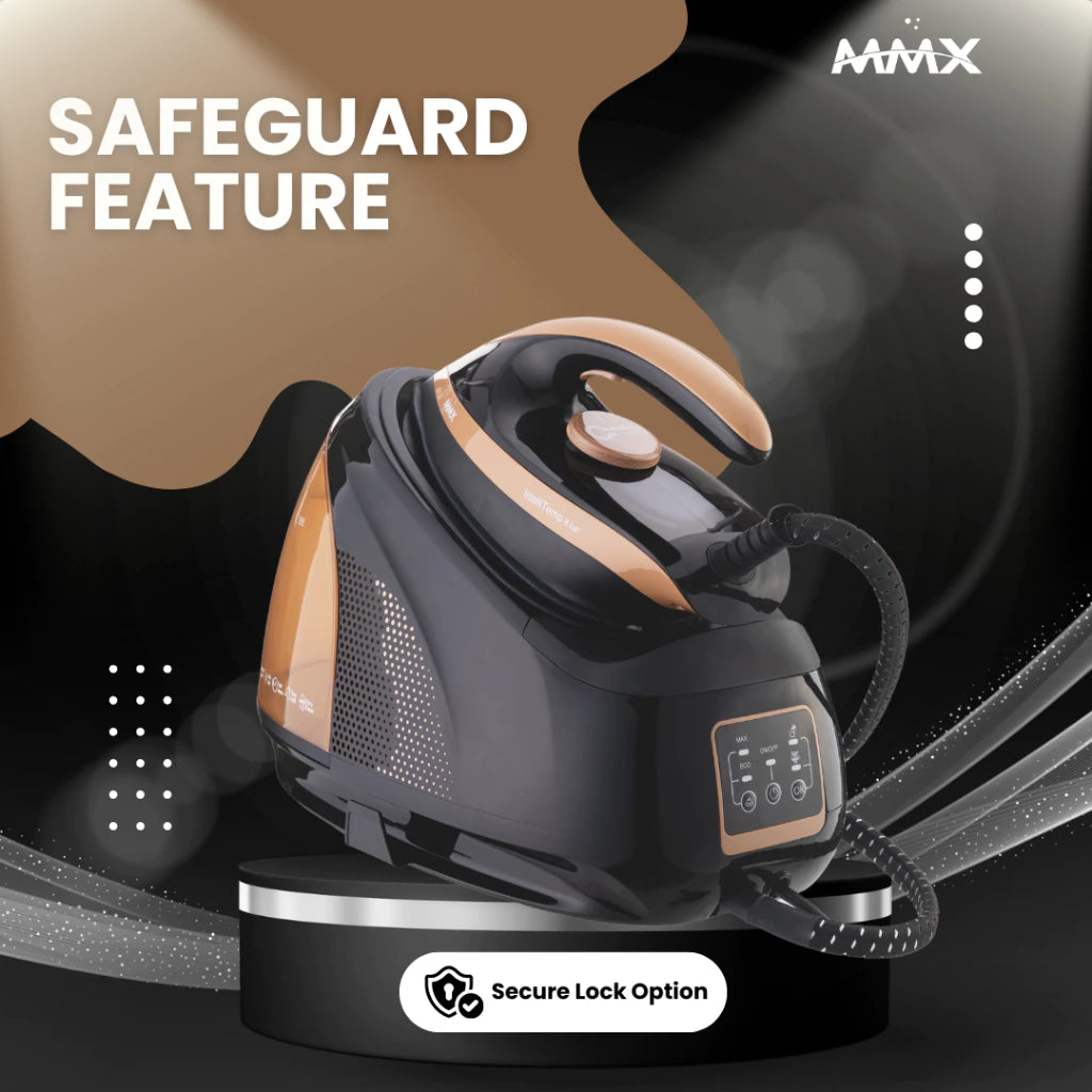 MMX DL998 SteamMasterPro 8.0bar Penjana Besi Dandang Tekanan Steam Iron | TempGuard ZeroBurn