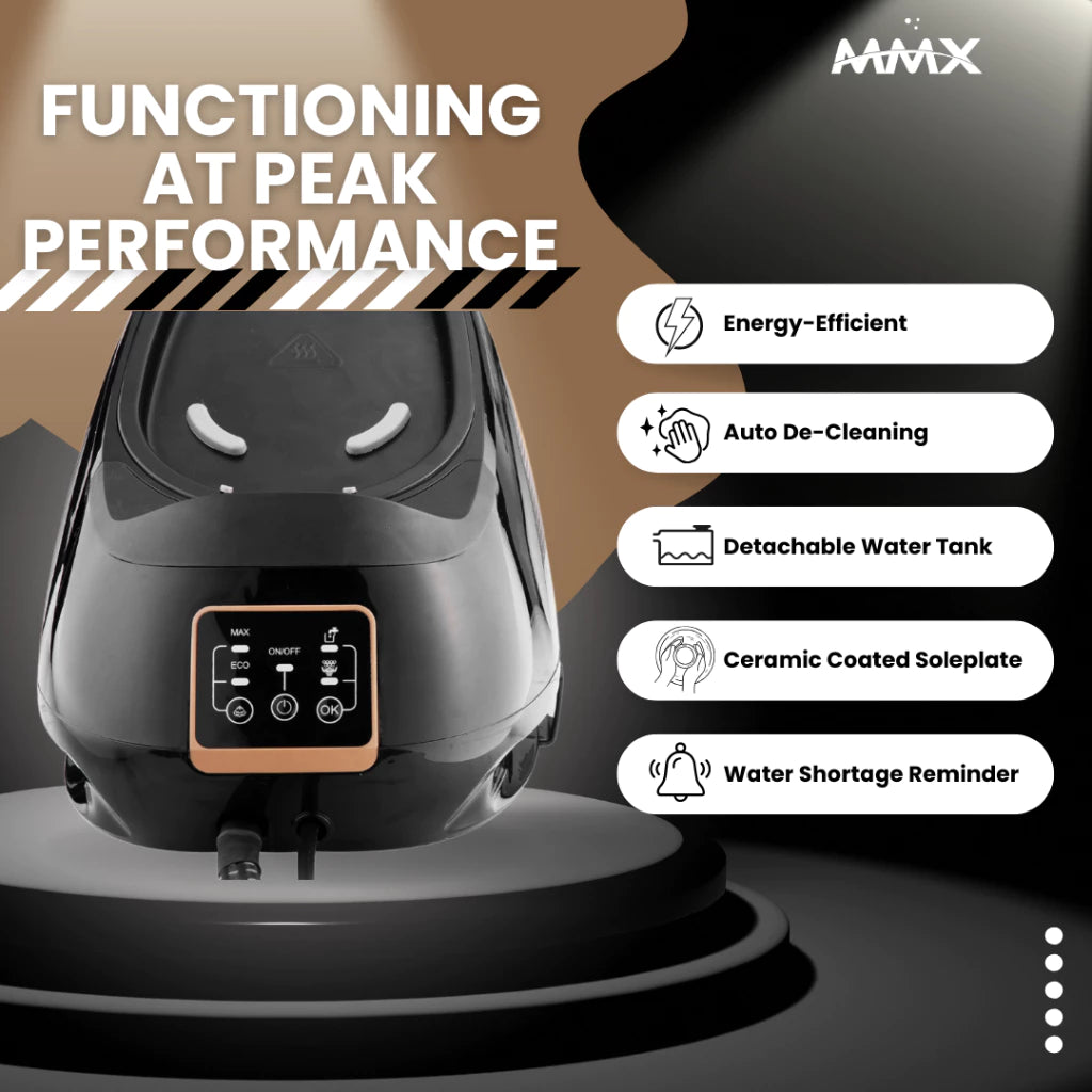 MMX DL998 SteamMasterPro 8.0bar Penjana Besi Dandang Tekanan Steam Iron | TempGuard ZeroBurn