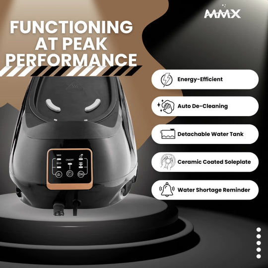 MMX DL998 SteamMasterPro 8.0bar Penjana Besi Dandang Tekanan Steam Iron | TempGuard ZeroBurn