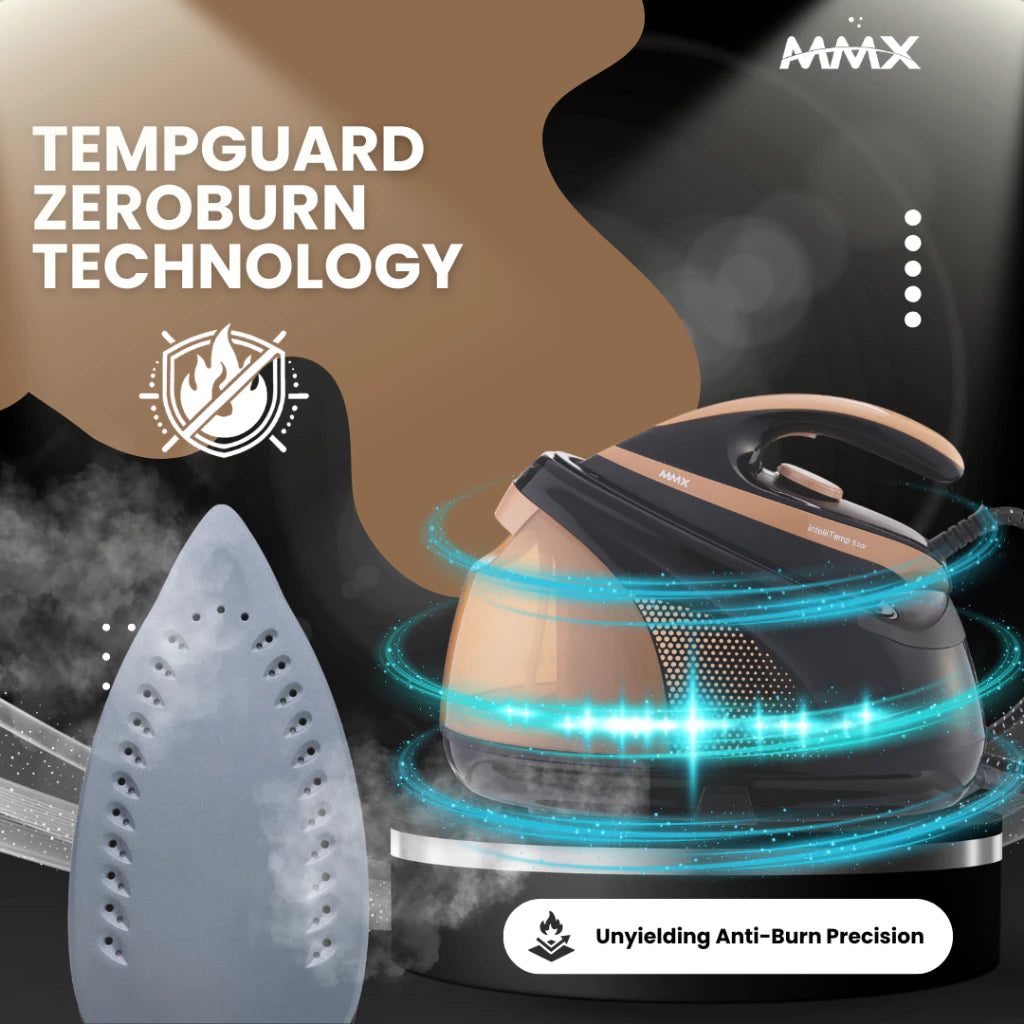 MMX DL998 SteamMasterPro 8.0bar Penjana Besi Dandang Tekanan Steam Iron | TempGuard ZeroBurn