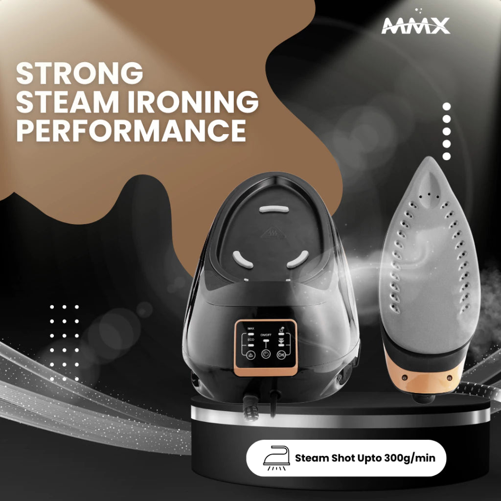 MMX DL998 SteamMasterPro 8.0bar Penjana Besi Dandang Tekanan Steam Iron | TempGuard ZeroBurn