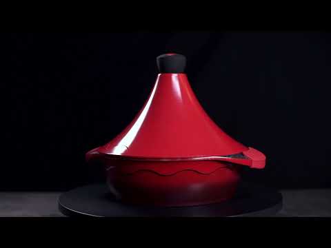 MMX Moroccan Tagine Pot - Cast Aluminium with Black Marble Non-Stick Coating