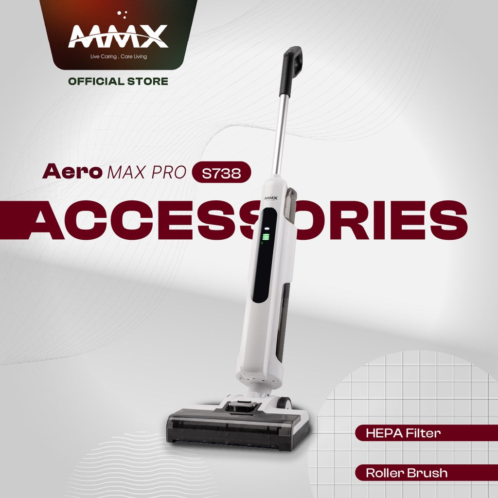 Aero Max Pro S738 Cordless Floor Washer Accessory | Roller Brush / HEPA Filter