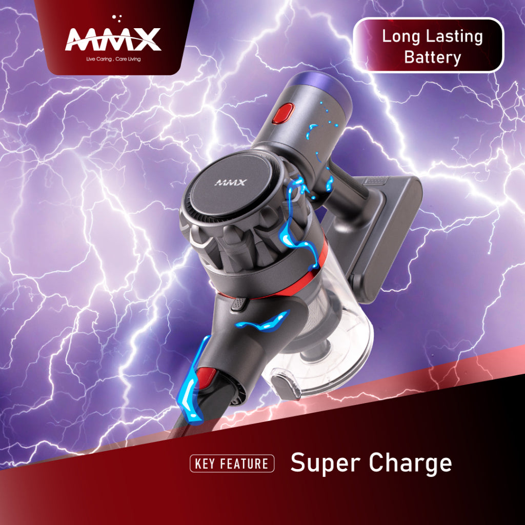 MMX Cyclone Plus A23 & Aero Pro S23e Super-Fast Charge Long Durability Digital Dust Sensing Cordless Vacuum Cleaner