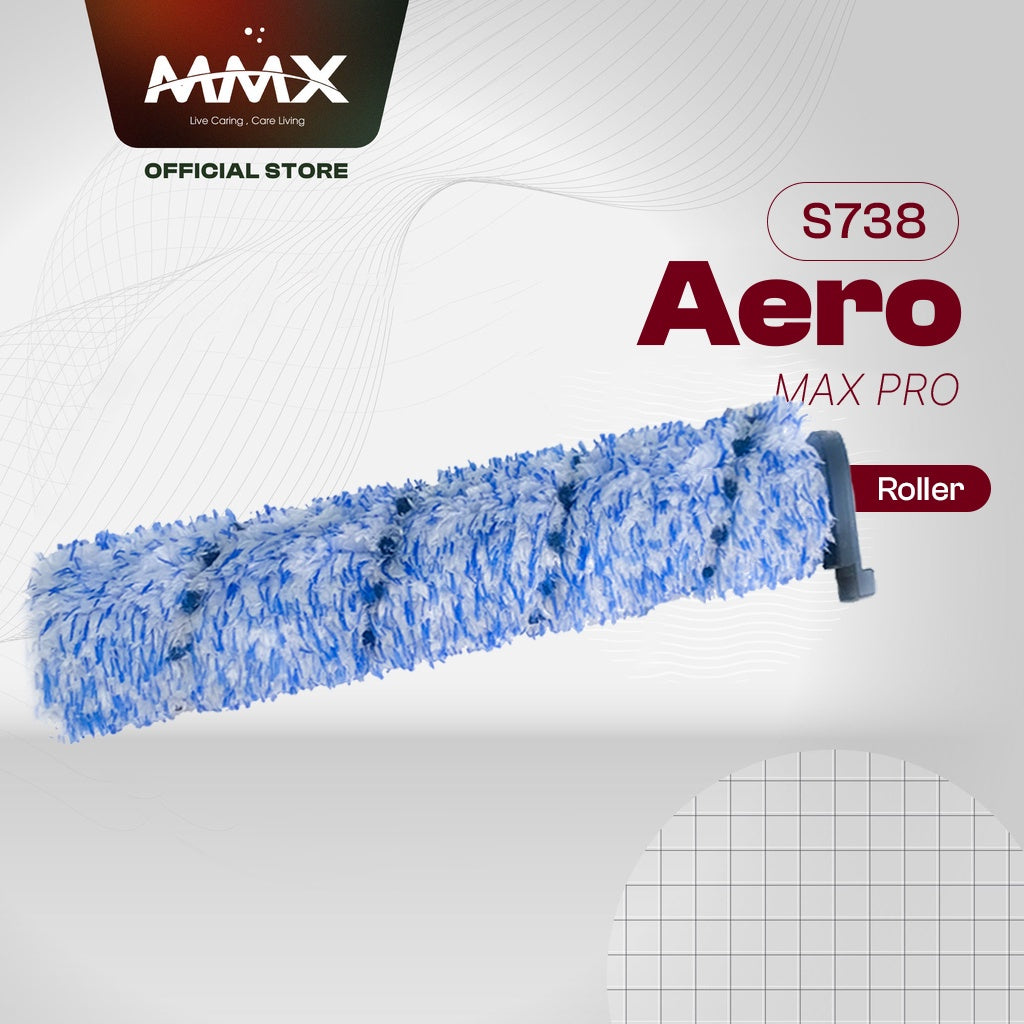 Aero Max Pro S738 Cordless Floor Washer Accessory | Roller Brush / HEPA Filter