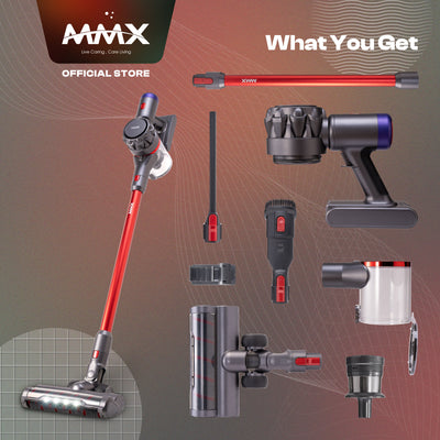 MMX Cyclone Plus A23 & Aero Pro S23e Super-Fast Charge Long Durability Digital Dust Sensing Cordless Vacuum Cleaner