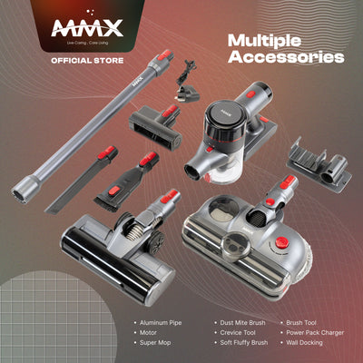 MMX Cyclone Plus A23 & Aero Pro S23e Super-Fast Charge Long Durability Digital Dust Sensing Cordless Vacuum Cleaner