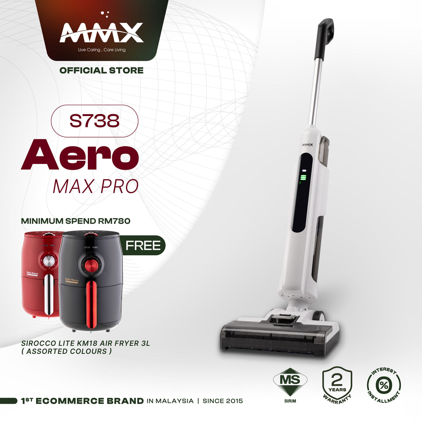 Aero Max Pro S738 Wet & Dry TurnKey Cordless Floor Washer