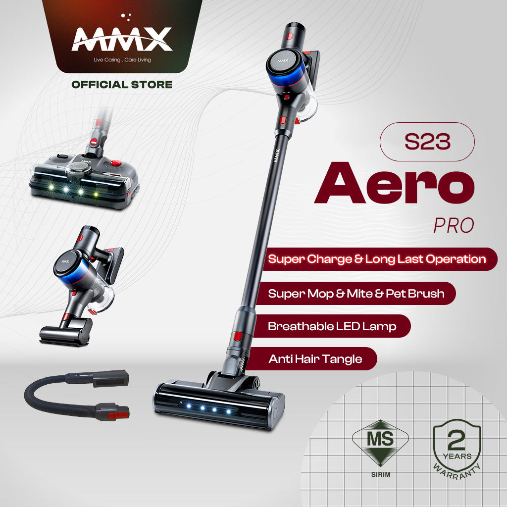 MMX Cyclone Plus A23 & Aero Pro S23e Super-Fast Charge Long Durability Digital Dust Sensing Cordless Vacuum Cleaner