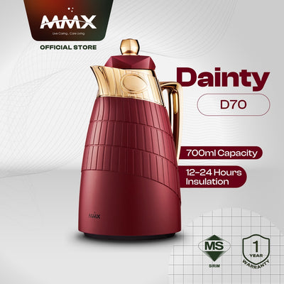 Dainty D70 Stainless Steel Thermal Vacuum Flask 700ml - Red
